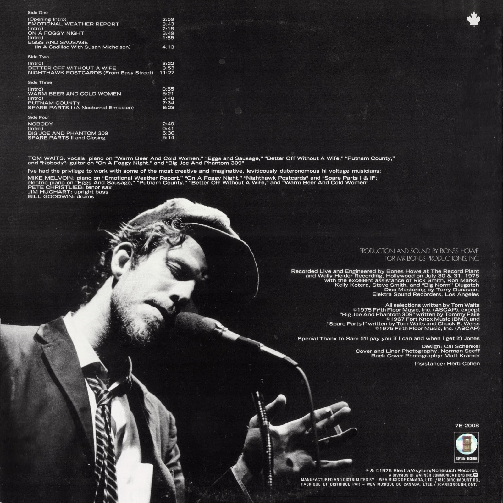 Tom Waits Irritable Beer Cold Women Tom Waits Lukewarm Beer Cold Women