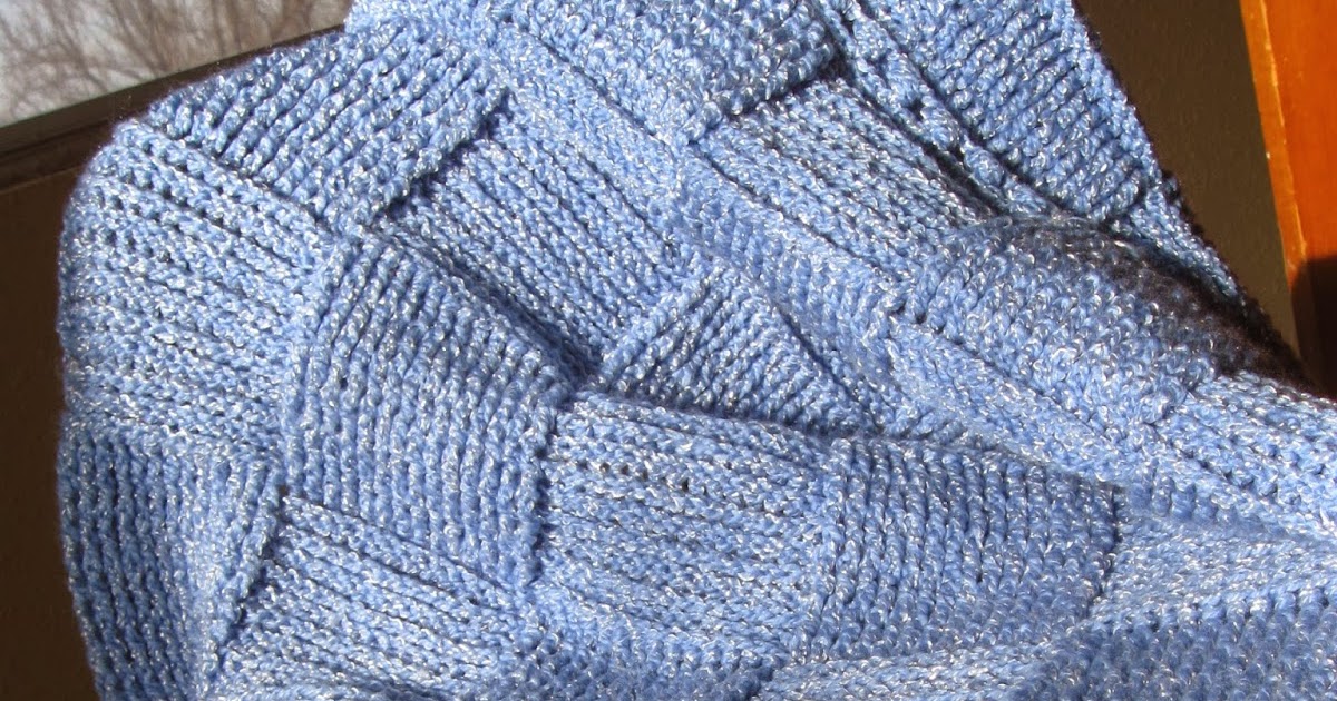 Gladness of Heart: Basket Weave Pattern Crochet Baby Afghan