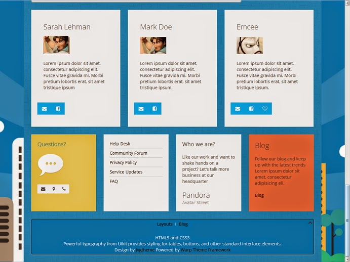 Free Template joomla 4 Blue City Free Joomla 3.X Templates