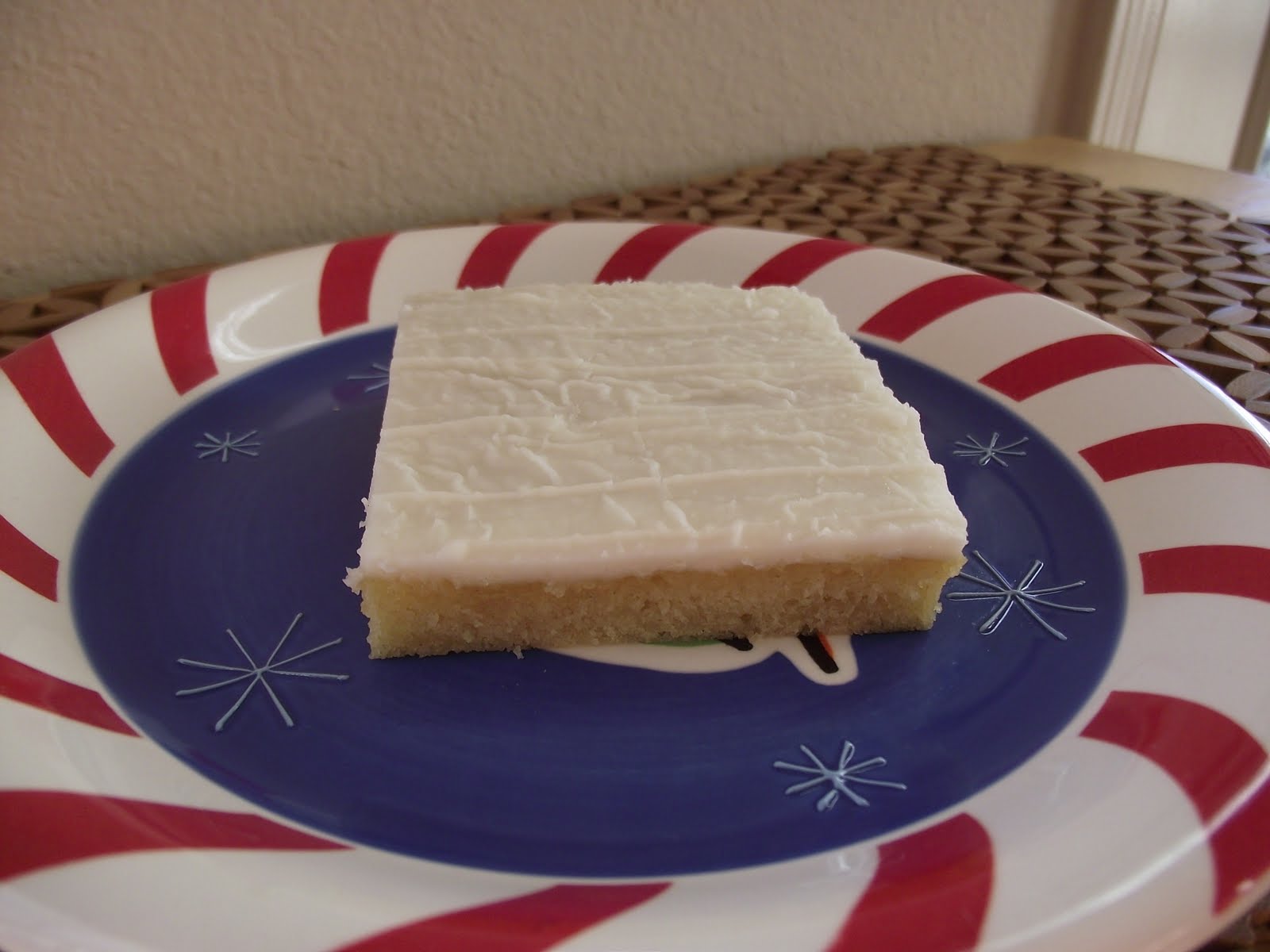 Leesh & Lu's Recipe Box Almond Sheet Cake