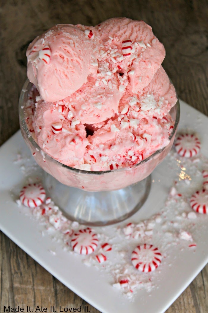 Made It. Ate It. Loved It. Homemade Peppermint Ice Cream