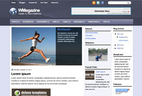 WMagazine Blogger Template