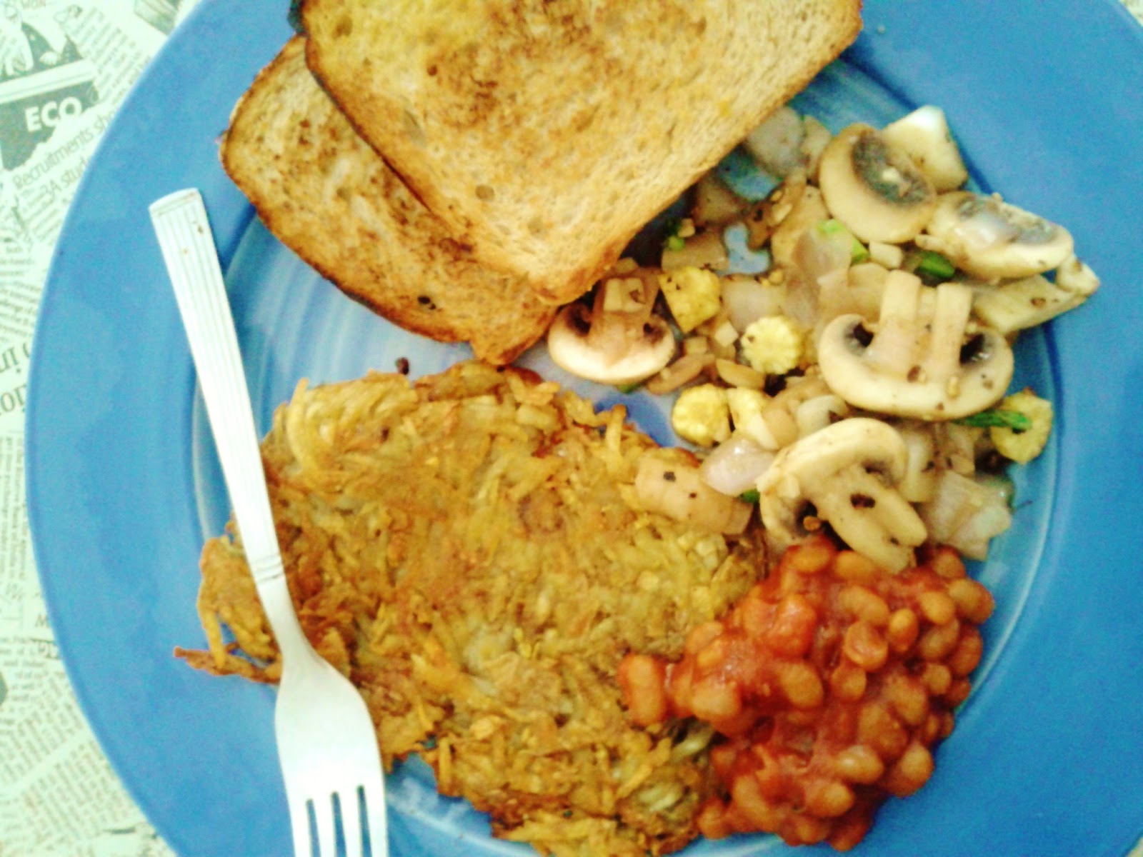 ChoosingVeganTemptations: Vegan Breakfast Ideas: Sauteed Mushrooms