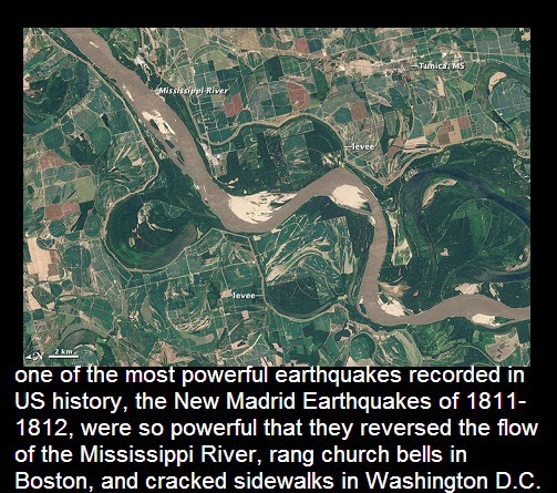 Where did the most powerful earthquake happen