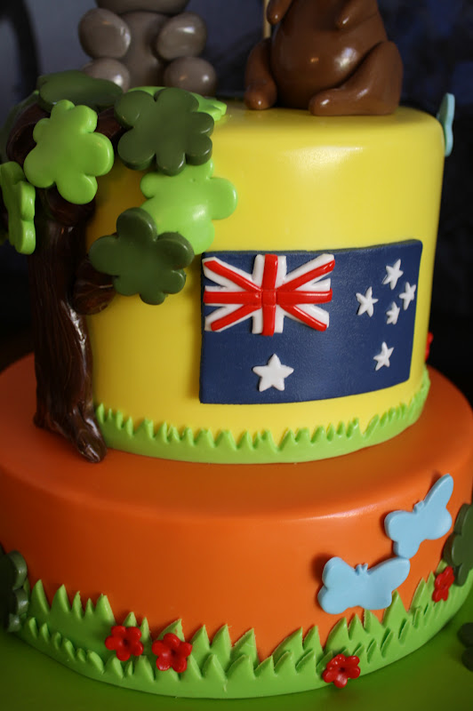 Sandy's Cakes: An Aussie Birthday Cake for an English Joseph...Welcome