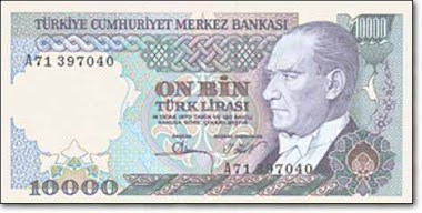 10000 TÜRK LİRASI