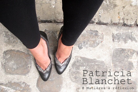 Escarpins cuir noir Patricia Blanchet