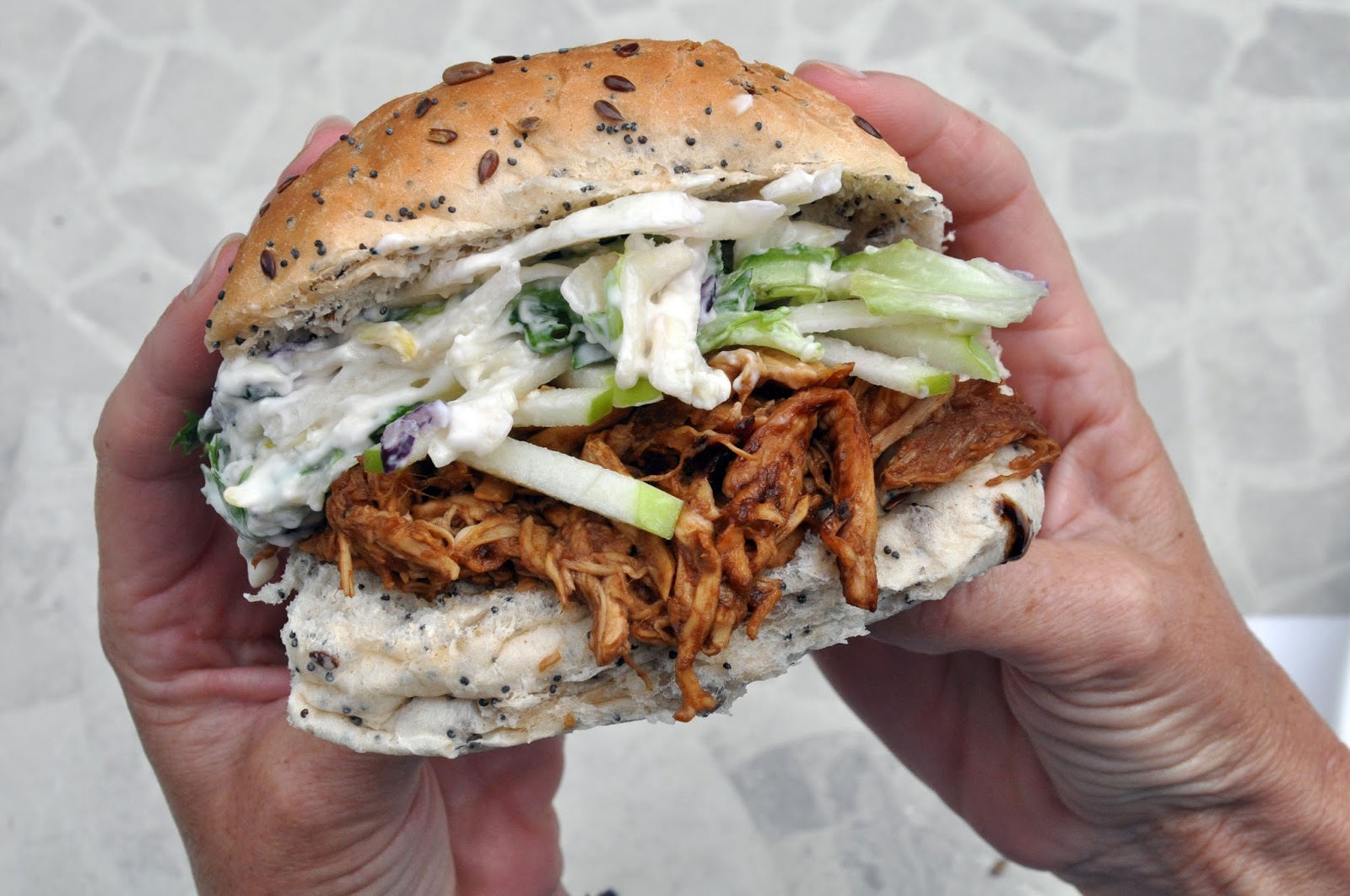 Recipe Jim Beam Bourbon BBQ Chicken Sandwiches with Blue Cheese and
