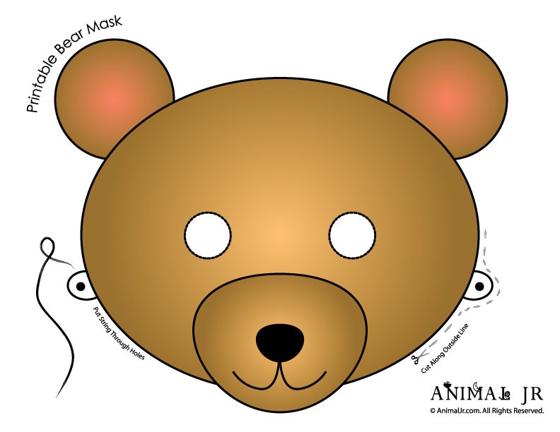 Download free Paper Plate Bear Mask Template software helperseller