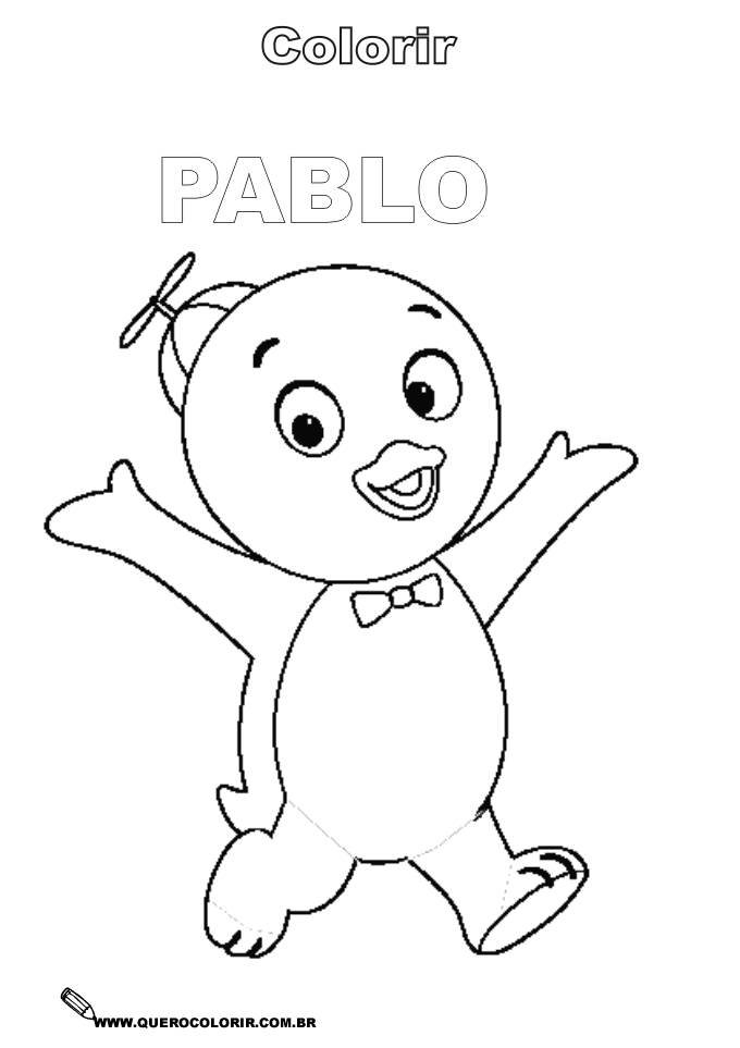 desenhos para pintar desenhos do backyardigans