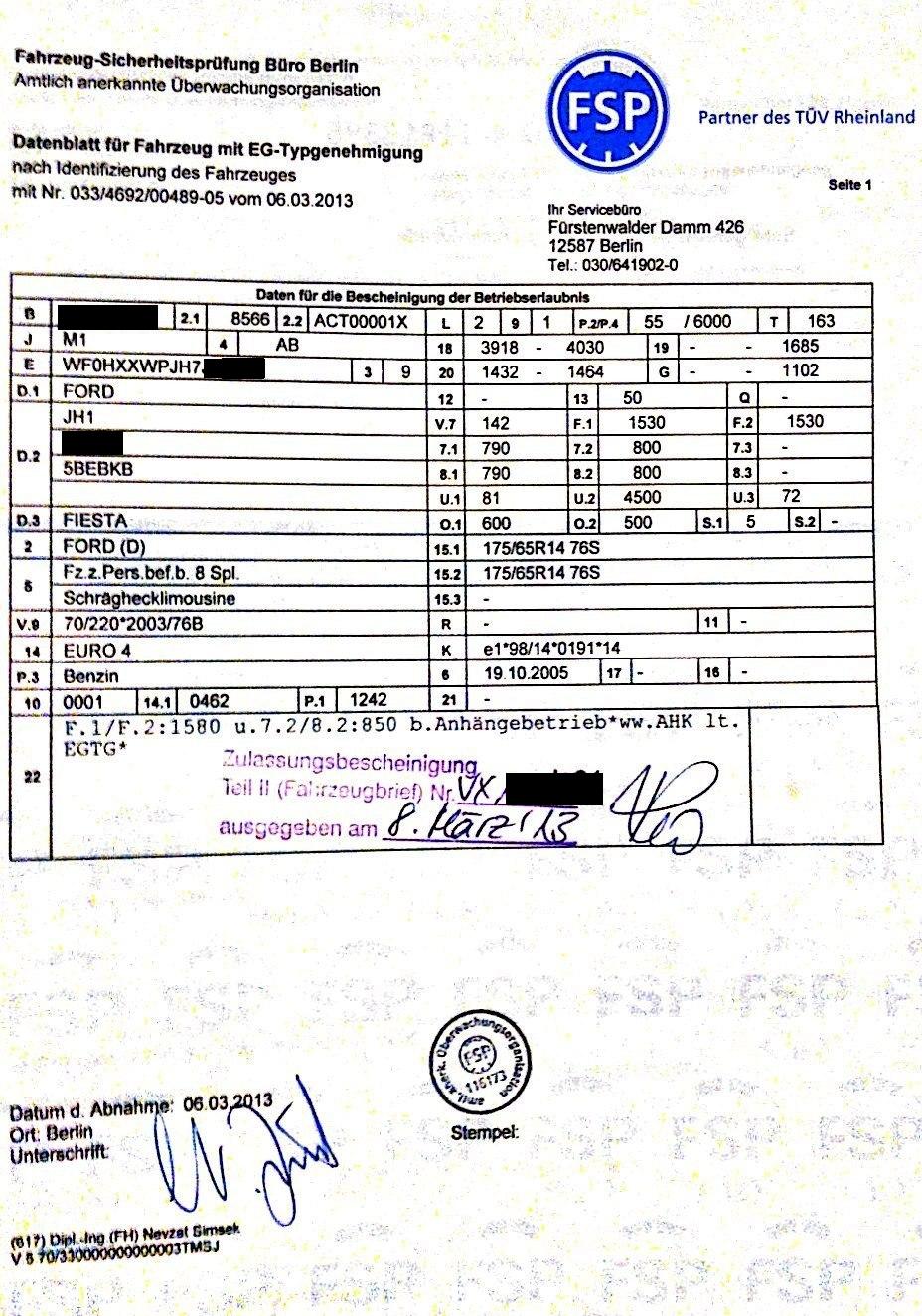 Foreign car registration in Germany