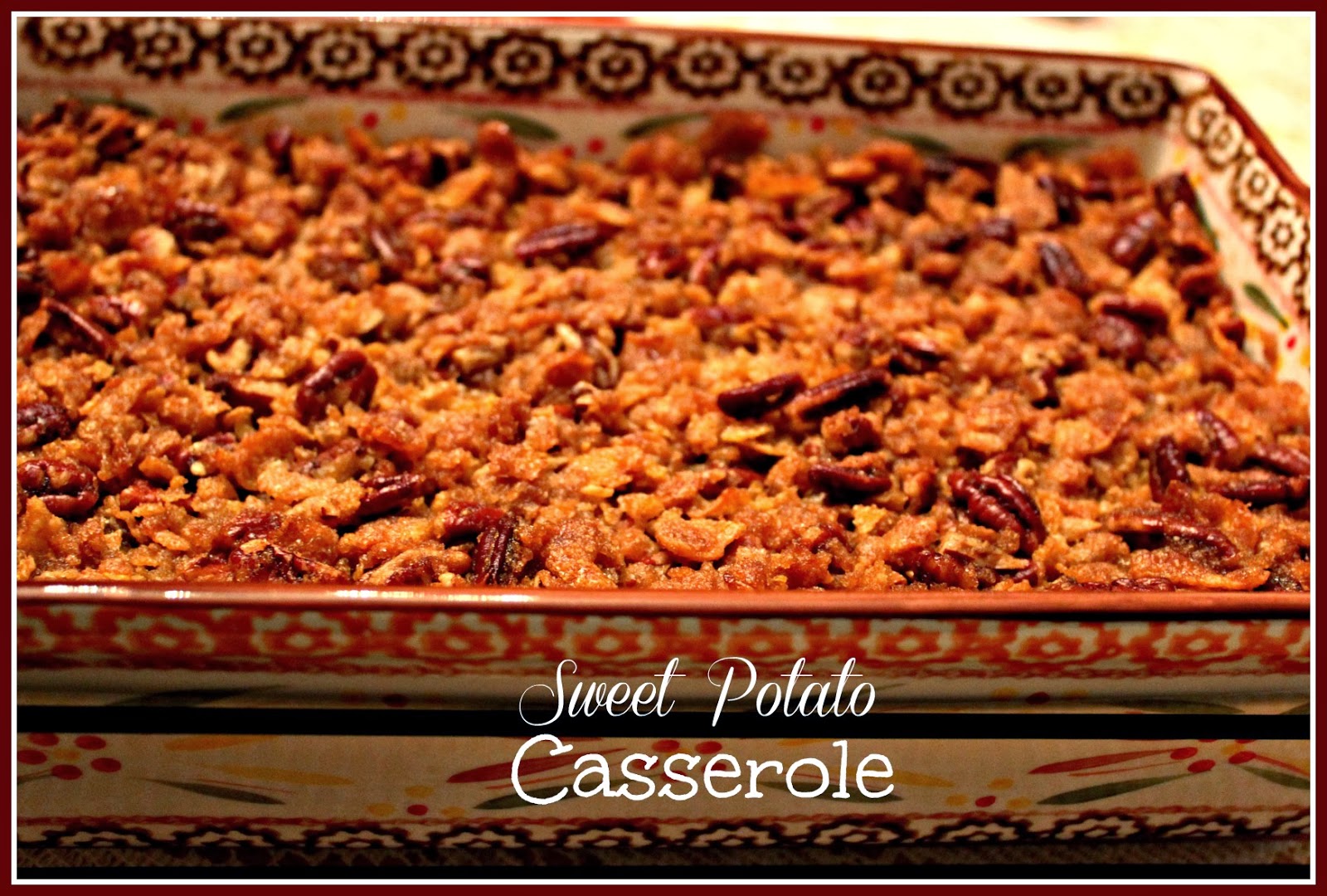 Sweet Tea and Cornbread Sweet Potato Casserole!