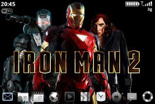 Tema IronMan utk semua model BlackBerry