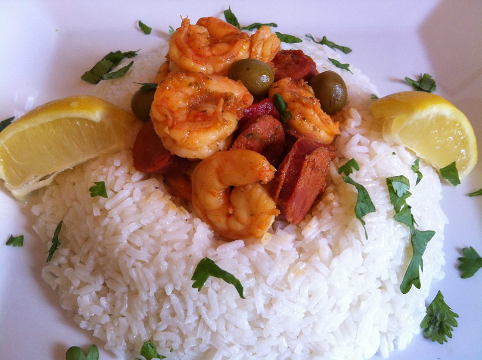 37 Cooks Sofrito Shrimp and Chorizo