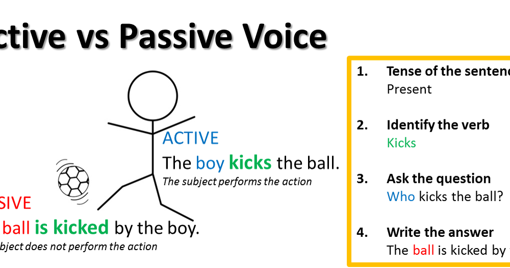 passive to active voices Start studying passive and active voice learn vocabulary, terms, and more with flashcards, games, and other study tools. passive to active voices Start studying passive and active voice learn vocabulary, terms, and more with flashcards, games, and other study tools.