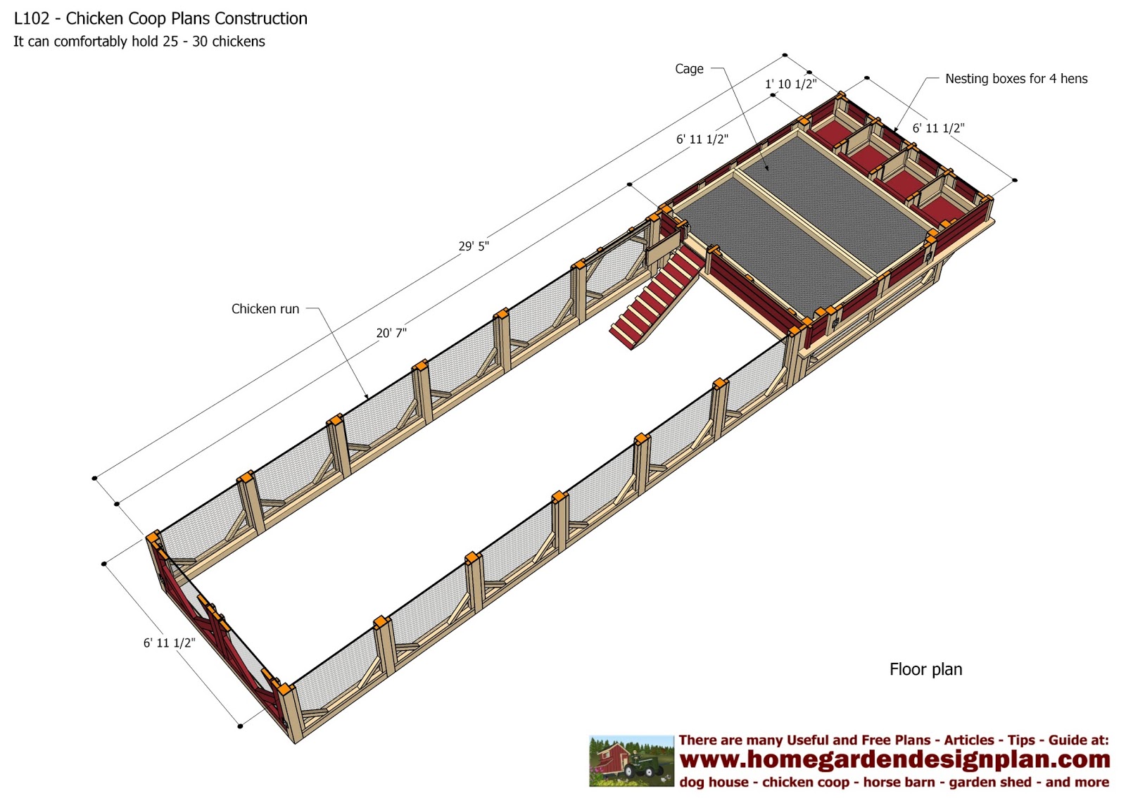 L102 - Chicken Coop Plans Construction - Chicken Coop Design - How To