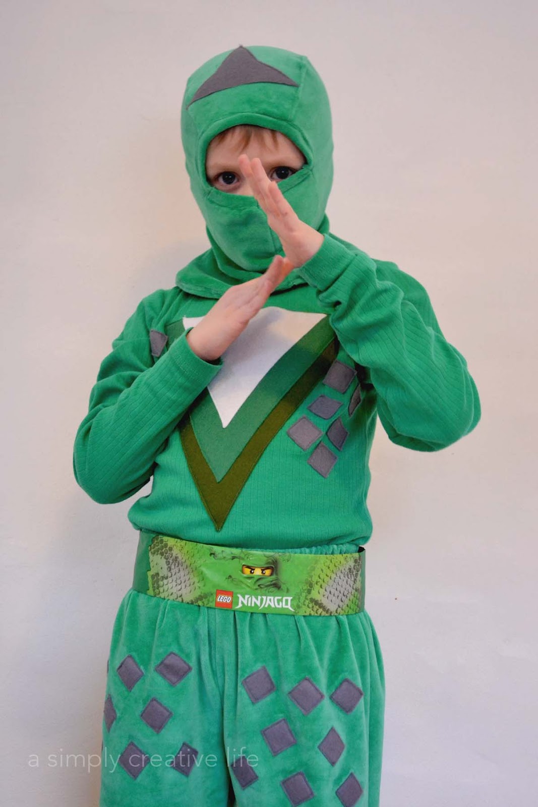 a simply creative life green ninja costume