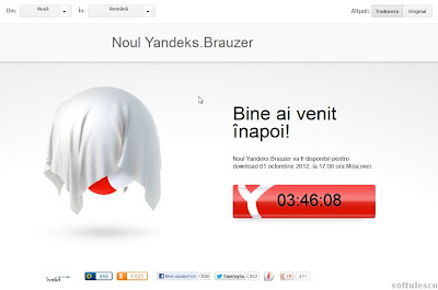 lansare Yandex browser