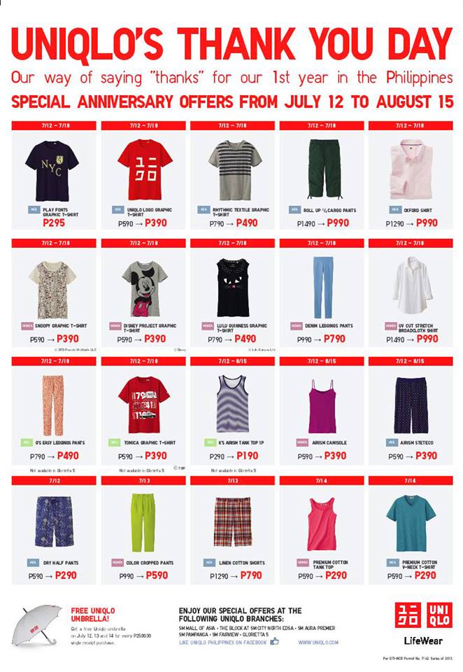 uniqlo new year promotion manila shopper uniqlo anniversary promo 2013 uniqlo new year promotion manila shopper uniqlo anniversary promo 2013