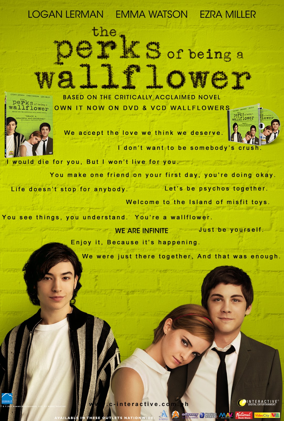 The Perks of being a Wallflower now available in DVD & VCD Blog for
