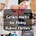 21 Genius Hacks for Fixing Ruined Clothes
