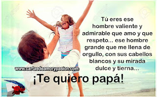 Te quiero papá Cartas para papá,