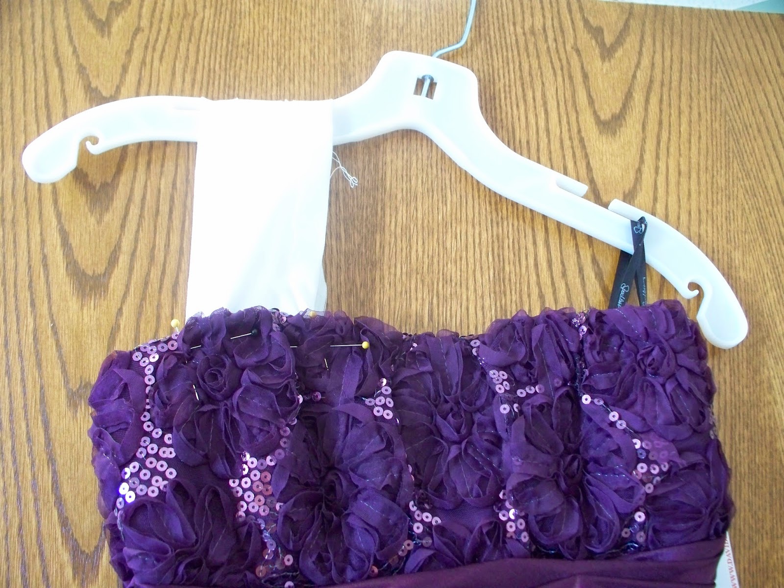 sewcreatelive How to Add Ruching Straps to Strapless Gown