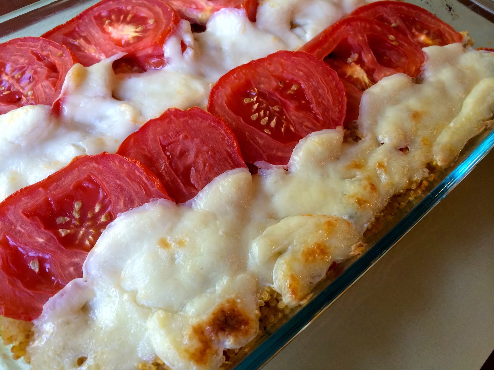 The Nerdy Chef Caprese Quinoa Casserole