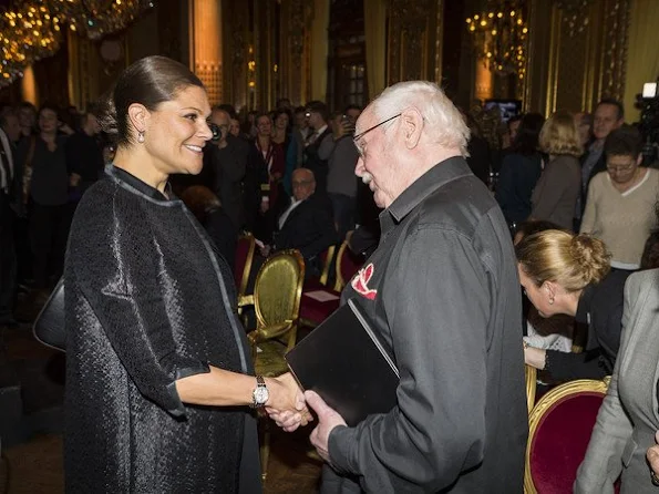 Crown Princess Victoria of Sweden attended the scholarship presentation ceremony at the Swedish Royal Opera organized by Micael Bindefeld Foundation in memory of Holocaust victims.