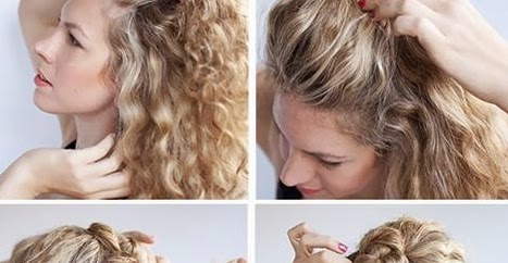 Hairstyle Tutorial For Curly Hair Twist And Pin B G Fashion