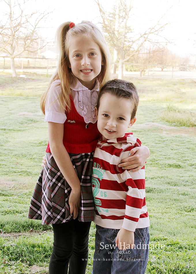 kids valentine portrait