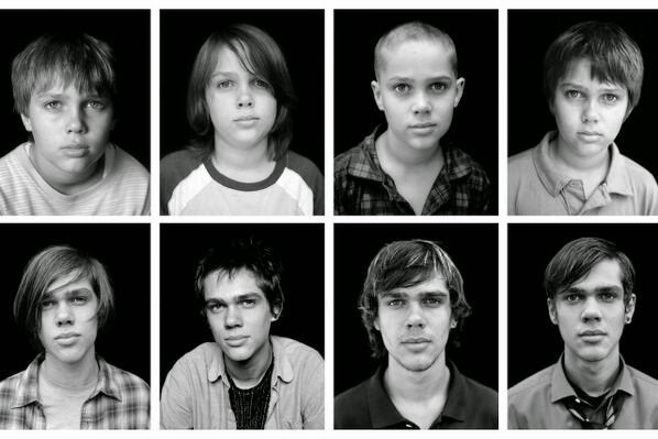 The actor Ellar Coltrane from age 6 to 18 in Boyhood. Image source: SoundOnSight.org ellar coltrane boyhood