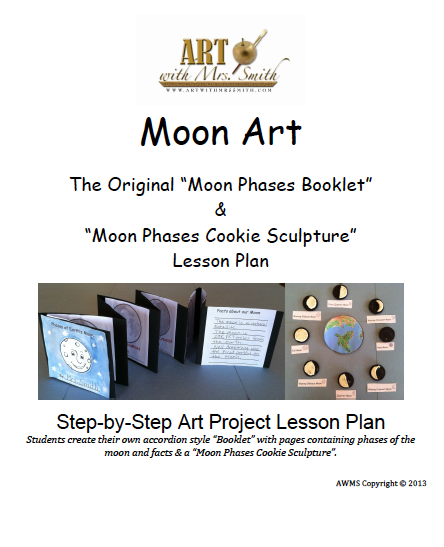 Moon Phases Art Lesson!