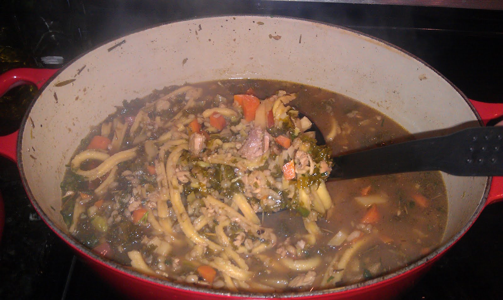 Danny vs. the beer can chicken... soup?