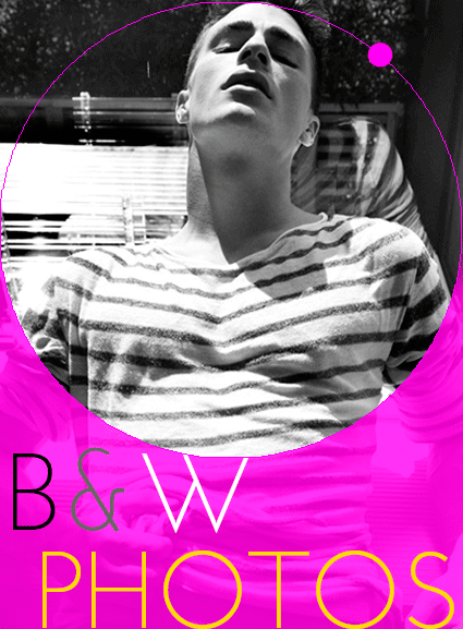 birthdays: Colton Haynes (b&w photos)