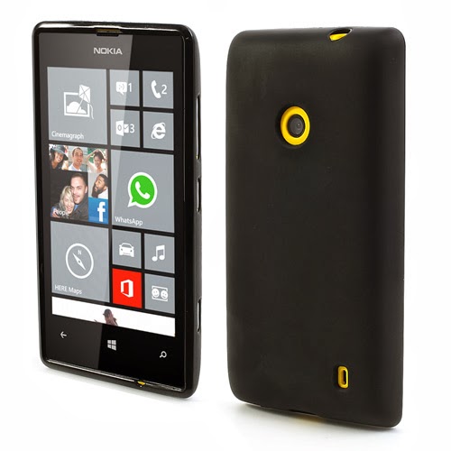 Matte Flexible TPU Jelly Case for Nokia Lumia 520 525 - Black Matte Flexible TPU Jelly Case for Nokia Lumia 520 525 - Black