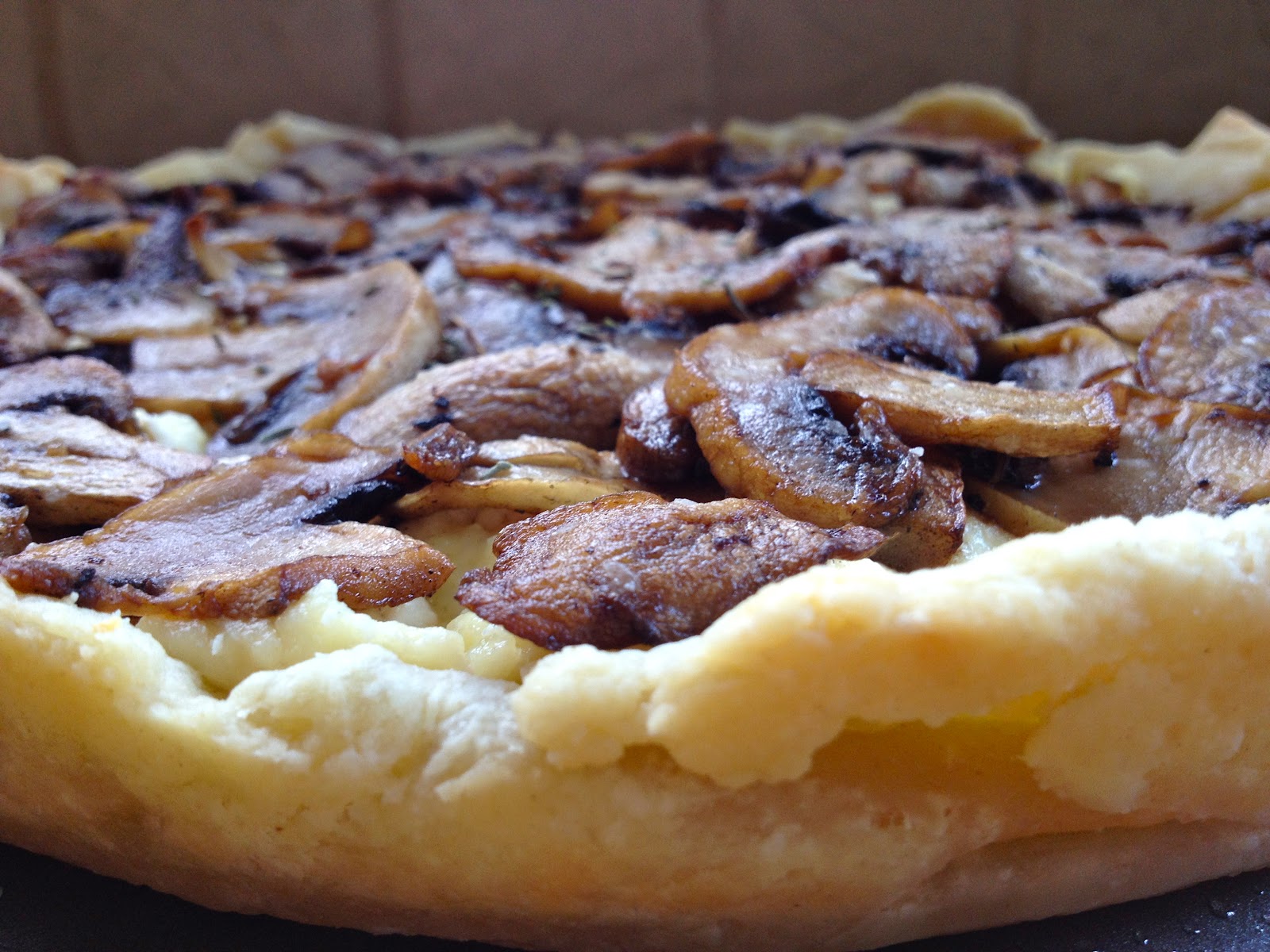 Hungree Girl Truffle Mushroom Ricotta Tart