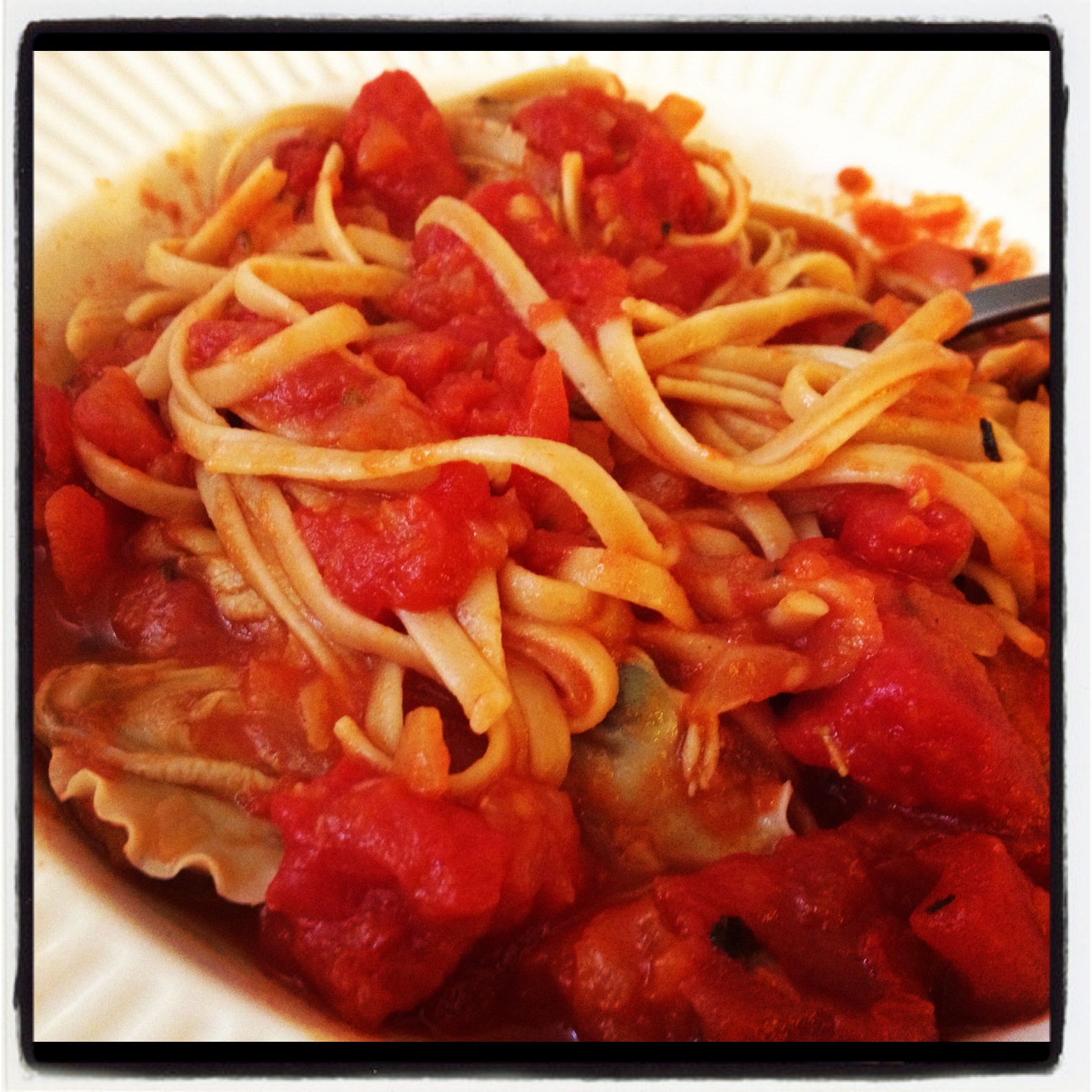 Call Me Mrs. Rapp Linguine with Tomato Clam Sauce