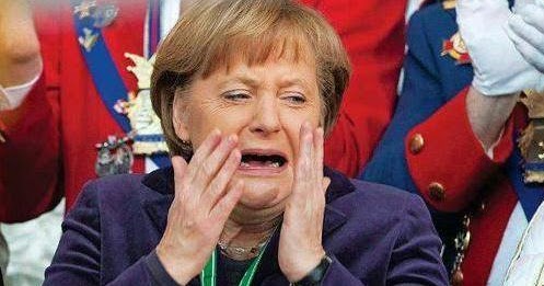 Celtibético: La foto del viernes: el susto de Angela Merkel