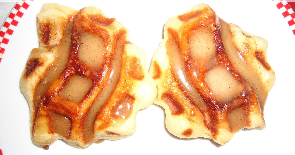 Crafty Biggers Waffle Iron Cinnamon Rolls