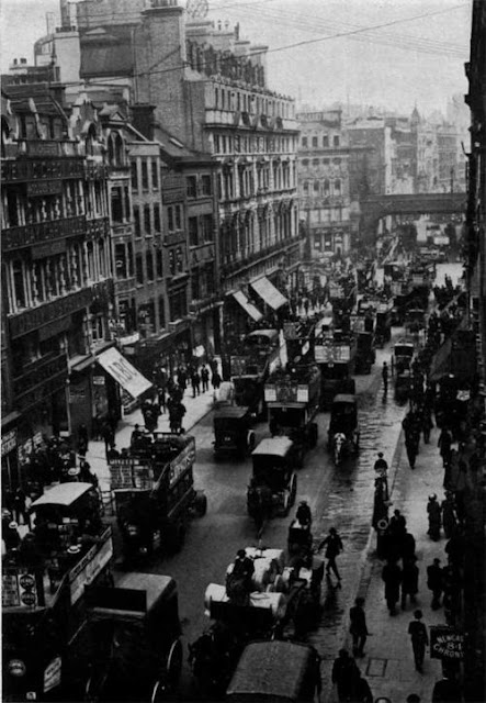 Старые фотографии: На улице Лондона 1920 г.