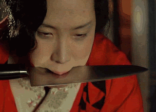 "A girl like you can stab a man's heart without a knife, huh?" Kichizo to Sada