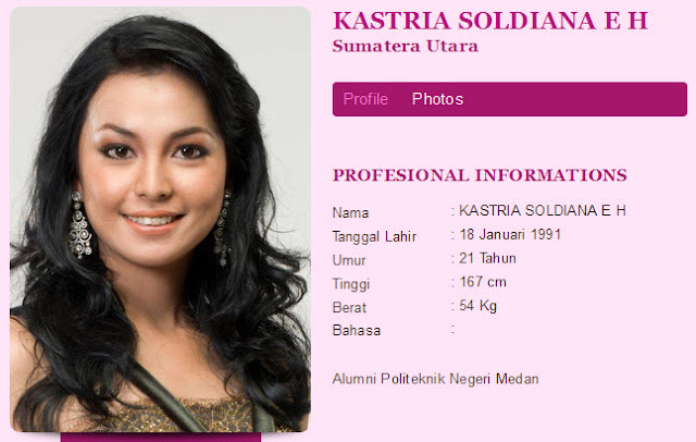 Foto 33 Finalis Miss Indonesia 2012