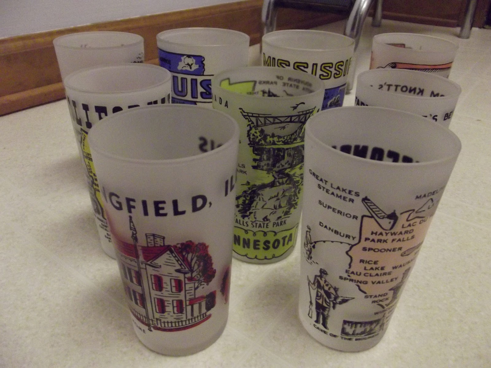 Jamie Janosz Thrift Store Find Vintage Souvenir Glasses