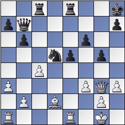 Torneo de Maestros del Comtal 1934, posición de la partida de ajedrez Bertrana – Ribera después de 26. c4