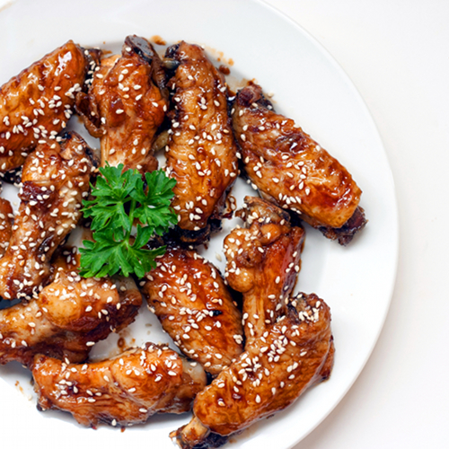 Red Shallot Kitchen Sweet Soy and Ginger Glazed Chicken Wings