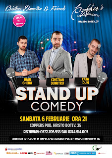 Stand-Up Comedy Sambata 6 Februarie Bucuresti Stand-Up Comedy Sambata 6 Februarie Bucuresti