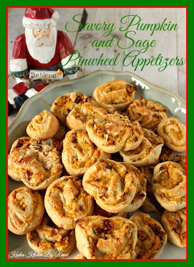 Savory Pumpkin Sage Pinwheel Appetizers
