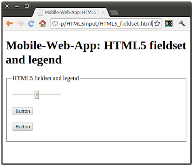 HTML5 fieldset and legend HTML5 fieldset and legend