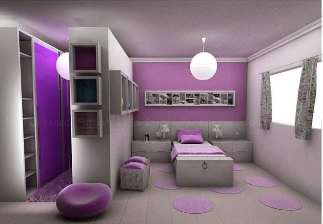 Dormitorios para chicas en color lila - Ideas para decorar dormitorios